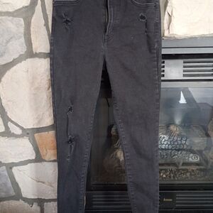 Forever 21 Black Distressed Jeans